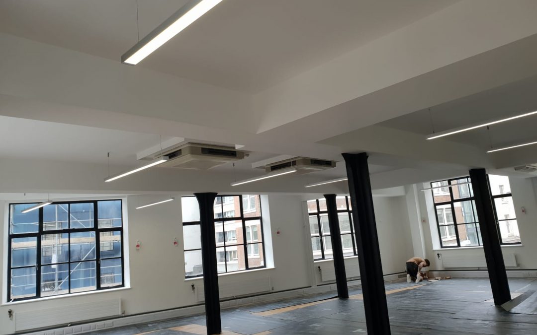 New LED Exposed Lighting Installation complete